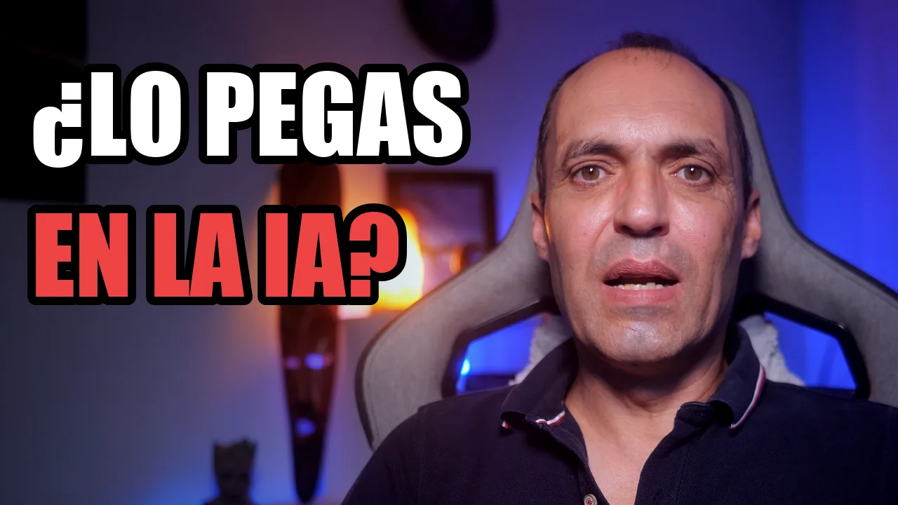Thumbnail of the AI literacy video for your team, in Spanish: «¿Lo pegas en la IA?» (“Do you paste it into the AI?”)